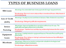 Types Of Business Loans Bookkeeping Business Business Loans Accounting And Finance