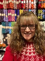 This morning at Unwind Fiber Arts! Tag people and add project details!