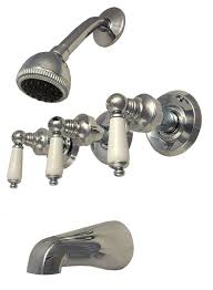 This category contains tub and shower trim kits from brasscraft. Trim Kit For 3 Handle Shower Valve Porcelain Handle Fit Price Pfister Compression Stem Shower By Plumbusa Satin Nickel Finish Buy Online In Brunei At Brunei Desertcart Com Productid 105038984