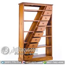 Bisa digunakan untuk menaruh buku dan juga sebagai tempat pajangan barang koleksi. Toko Furniture Online Jual Rak Buku Minimalis Jati Diagonal