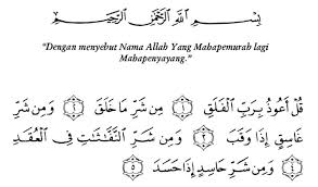 Surat Al Falaq Asbabun Nuzul Arab Arti Dan Keutamaan