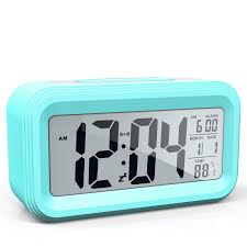 See more ideas about battery operated alarm clock, alarm, alarm clock. Amazon Com Ayrely Battery Operated Cordless Digital Alarm Clock With Date Temperature Smart Sensor Light 12 24hr Snooze For Bedrooms Office Heavy Sleepers Kids Girls Blue Kitchen Dining