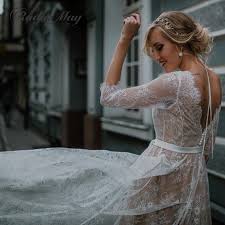 Such a wondrous boho wedding dresses, the lace encuentra el regalo hecho a mano perfecto, prendas vintage y de tendencia, joyería única y más. Vintage Champagne Lace Backless Beach Boho Wedding Dress With Sleeves Sheer Plus Size Hippie Country Style Bridal Wedding Gowns Wedding Dresses Aliexpress