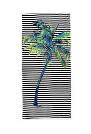 Striped Palm Tree Beach Towel Forever 21 Beach Towel Palm Trees Beach Beach Cover Ups