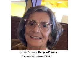 Ad Patres Funeral Home & Crematorium ta anuncia fayecimento di Selvia  Monica Bergen-Ponson cariñosamente yama “Chichi”