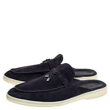 Loro piana's 'babouche charms walk' slippers have a summery feel to them, but they're smart enough for wearing to appointments, too. Loro Piana Navy Blue Suede Babouche Charms Walk Mules Size 40 Ù„ÙˆØ±Ùˆ Ø¨ÙŠØ§Ù†Ø§ Tlc