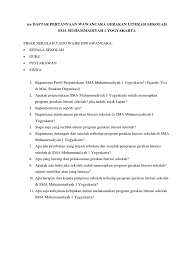 Pd (kepala mi al khoiriyyah 1 semarang) waktu : Daftar Pertanyaan Wawancara Gerakan Literasi Sekolah Pdf