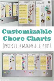 Free Printable Chore Chart Customizable Too Chore Chart