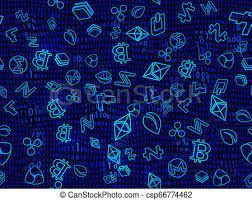 Cryptocurrency Around The World Seamless Background Crypto Currency Symbol Canstock Currency Symbol Crypto Currencies Symbols