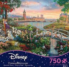 Thomas kinkade disney collection is a group of paintings inspired by great moments from famous walt disney movies this 750 piece puzzle features the 101 dalmatians walking across a bridge. Ceaco The Disney Collection 101 Dalmatians Puzzle By Thomas Kinkade Puzzle 750 Piece Buy Online At Best Price In Uae Amazon Ae
