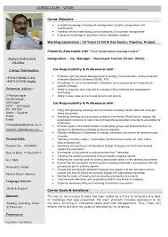 Document Controller Resume Pdf Docs