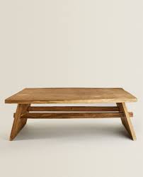 It makes the perfect perch for decorative serving trays or even board games for game nights with friends and family. Rustic Wooden Coffee Table Collection New Arrivals Zara Home United States Of Ameri Rustic Wooden Coffee Table Wooden Coffee Table Zara Home Coffee Table