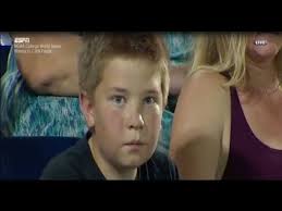 Watch Boy Stares Down Espn Camera During Baseball Game Youtube