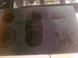 smooth top electric cooktop, black