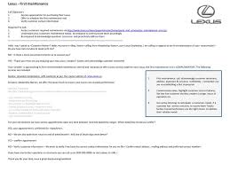Lexus financial services is a division of toyota motor credit corporation (tmcc). Lexus First Maintenance Ppt Download