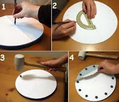 Dibuja y recorta todos los números que desees. Resultado De Imagen Para Como Hacer Un Reloj De Carton Con Manecillas Movibles Tableware Plates