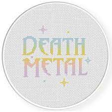 Borrow from grandma, pick up at a garage sale or buy brand new. Death Metal Cross Stitch Pattern Daily Cross Stitch