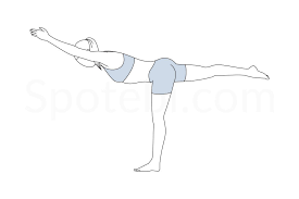 Warrior Iii Pose Virabhadrasana Iii Yoga Illustration Workout Guide Yoga For All