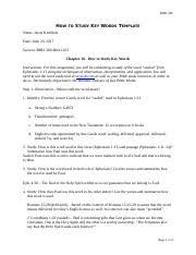 Three steps to personal bible study by hans . Unlocking The Scriptures Specialized Study Assignment Docx Bibl 360 How To Study Key Words Template Name Jason Kendrick Date Section Bibl 360 B04 Course Hero
