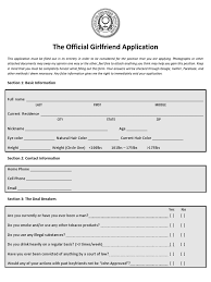 Just accept you don't have a girlfriend at the moment but understand that. The Official Girlfriend Application Pdf