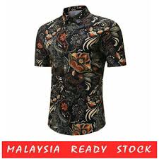 Malaysia, baju batik lelaki murah, baju batik anak lelaki, baju batik lelaki… Men S Floral Regular Fit Hawaiian Business Shirt Korean Style Baju Kemeja Batik Lelaki Viral Baju Lelaki Shopee Malaysia