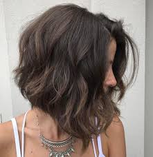 Inverted thick wavy brown bob there are tons of lob hairstyles for wavy hair to choose from, but inverted shapes are often the most popular. 60 Most Magnetizing Hairstyles For Thick Wavy Hair Wavy Bob Hairstyles Thick Hair Styles Thick Wavy Hair