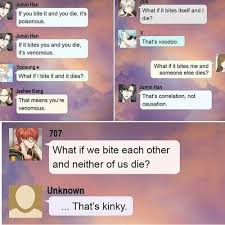 Jumin Han Zen Hyun Ryu Jaehee Kang Yoosung Kim Saeyoung 707 Luciel Choi Mc Saeran Unk Mystic Messenger Mystic Messenger Memes Mystic Messenger Funny