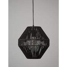 Led ceiling light infinite dimming and color changing: Black Rattan Shade Home George At Asda