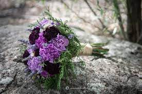 Order a perfect carnation bouquet for someone special in your life to wish good luck or express love, and admiration. Deep Purple Wedding Bouquets