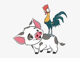 Moana Transparent Hehe Chicken Moana Pua And Hei Hei Transparent Png 565x515 Free Download On Nicepng