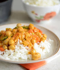 Easy Chickpea Curry With Coconut Rice Recipe Easy Chickpea Curry Vegetarian Recipes Healthy Recipes