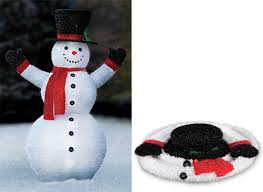 These figures would be great for a rudolph themed yard as well as for just bumble. Pre Lit Pop Up Snowman