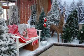 Winter Wonderland With Artificial Trees Winter Wonderland Decorations Christmas Display Garden Center Displays