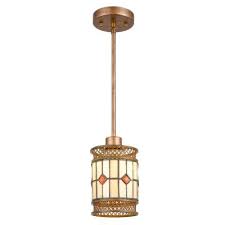stained glass pendant lights
