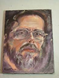 Robert Eberle signed oil painting portrait famous Indiana artist art  registry