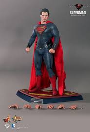 Man Of Steel 1 6 Figure From Hot Toys Superman Figure Superman Man Of Steel Superman Movies
