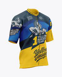 Download Men S Short Sleeve Full Zip Jersey Mockup In Apparel Mockups On Yellow Images Object Mockups