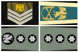 The soldiers are revered from every part of the world for their gallantry and their successes in series of battles and wars which they have won superbly. Nigerian Army Ranks Salaries Symbols Logo Badges Updated