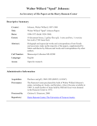 Walter Willard "Spud" Johnson: