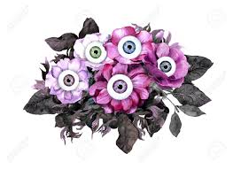 Pink flowers are a beautiful option for a variety of occasions — browse our collection of pink flowers ranging from baby pink blooms to hot fuschia florals. Unusual Halloween Concept Pink And Black Flowers With Eyes Stock Photo Picture And Royalty Free Image Image 62365385
