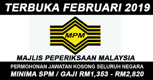 Permohonon Jawatan Kosong Majlis Peperiksaan Malaysia Mpm 2019 Malaysia Stampin