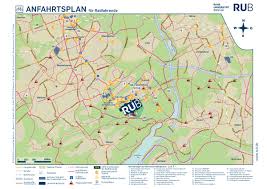Die stadt bochum  (westfälisch: Anreise Lageplane Mobilitat Ruhr Universitat Bochum