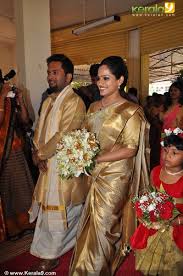 Actor Aju Varghese Marriage Photos Christian Wedding Sarees Christian Bridal Saree Wedding Saree Collection