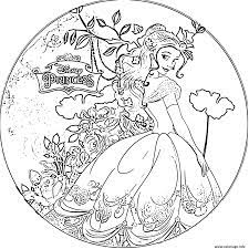 Coloriage Disney Princesse Belle Dessin Princesse Disney à imprimer