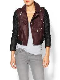 Mm Couture Two Toned Vegan Leather Jacket Piperlime Mm Couture Leather Moto Jacket Womens Vegan Leather Jacket