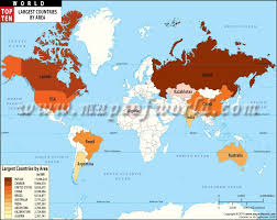What Are The Largest Countries In The World By Area India World Map World Largest Country Largest Countries