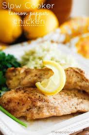 Slow Cooker Lemon Pepper Chicken The Recipe Critic Slow Cooker Lemon Chicken Stuffed Peppers Recipes