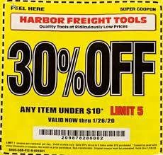 As if all that wasn't enough, there are also a series of super coupons which customers can take advantage of. Harbor Freight 30 Off Coupon Expires 1 26 20