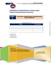 Falsafah pendidikan kebangsaan pendidikan di malaysia ialah suatu usaha berterusan ke arah memperkembangkan potensi individu secara menyeluruh dan bersepadu untuk melahirkan insan yang seimbang dan harmonis dari segi intelek, rohani, emosi dan jasmani berdasarkan kepercayaan dan kepatuhan kepada tuhan. Unit 4 Huraian Fpk Doc Falsafah Pendidikan Kebangsaan Huraian Unit 4 Falsafah Pendidikan Kebangsaan Huraian Fakulti Pembangunan Nama Pelajar Manusia Course Hero