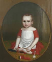 Horace Bundy American 1814 1883 Oil On Canvas American Folk Art Naive Painting Art Decor